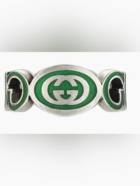 Gucci Silver Logo Ring